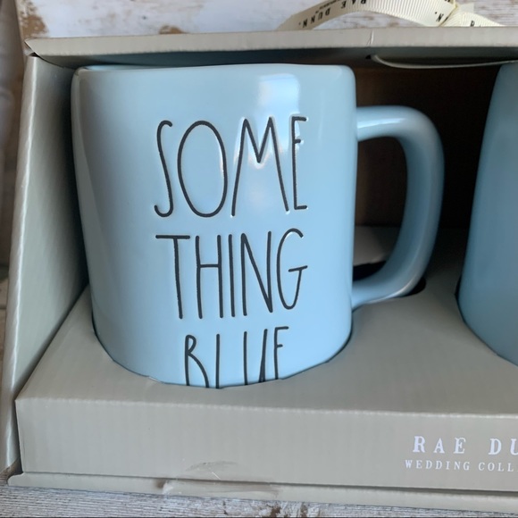 Rae Dunn SOMETHING BLUE & I DO Mug Set - Picture 3 of 4
